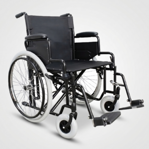 Silla de ruedas bariátrica ultra resistente con asiento grande de 20 pulgadas (lona) marca Safe Medic